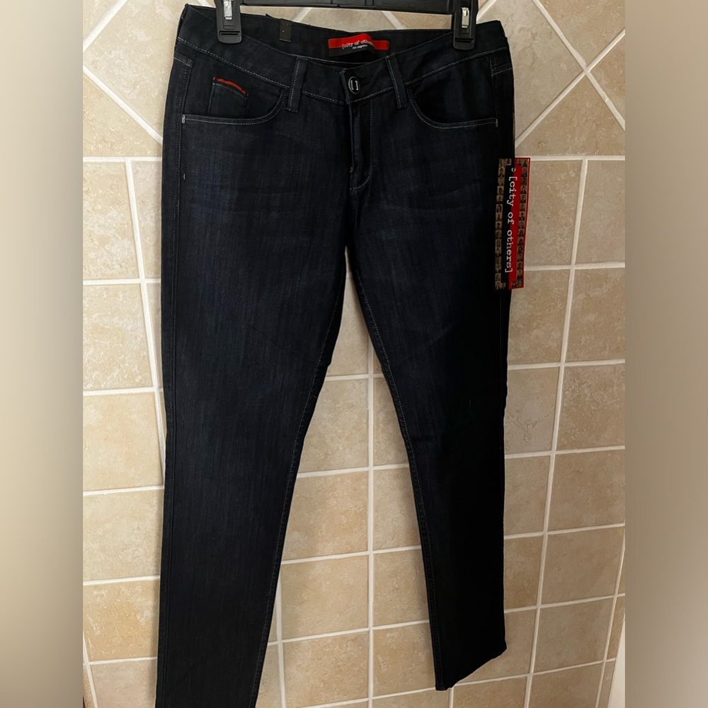 NWT City of Others Dark Wash Straight Leg Jeans, Sz 29